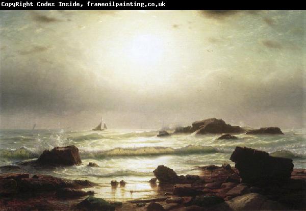 William Stanley Haseltine Sail Boats Off a Rocky Coast